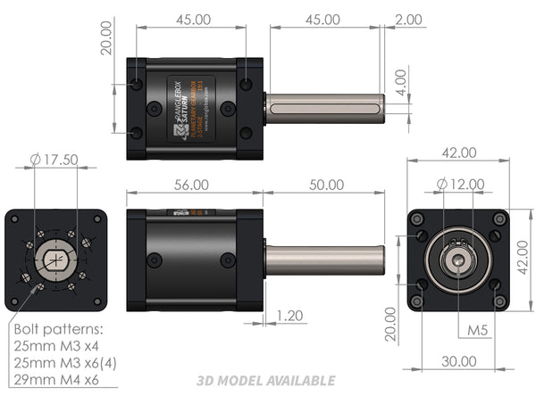 RANGLEBOX - Saturn 19:1 Planetary Gearbox